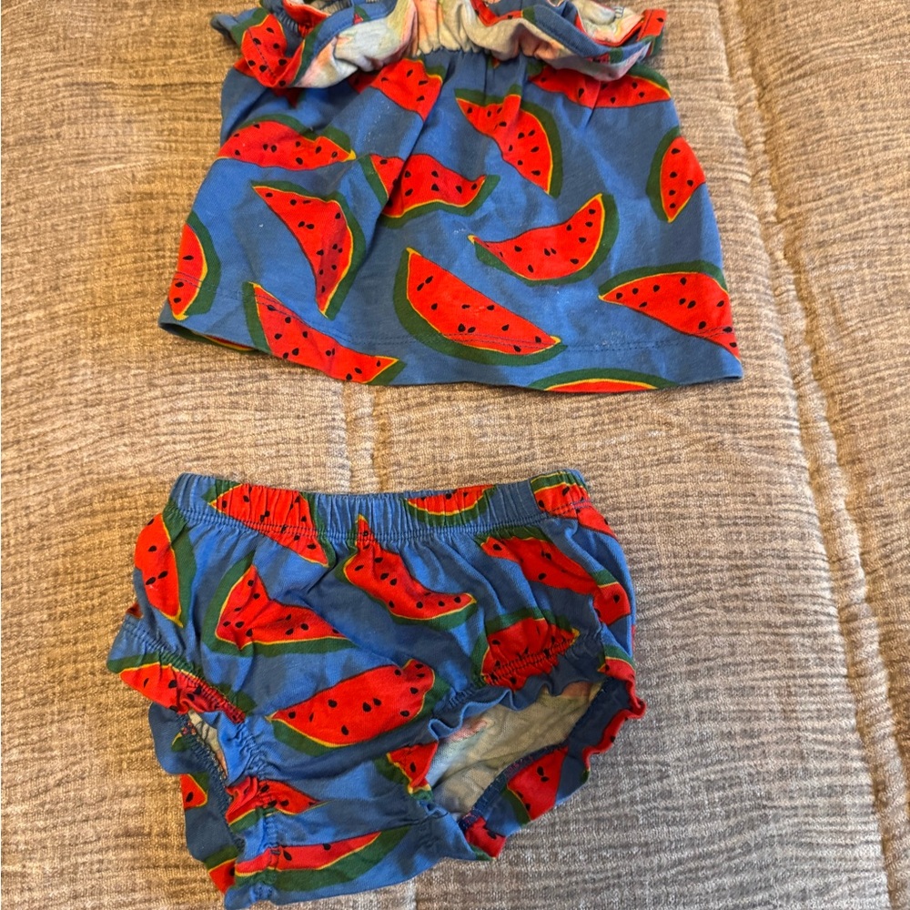 Hanna Andersson Watermelon outfit Set